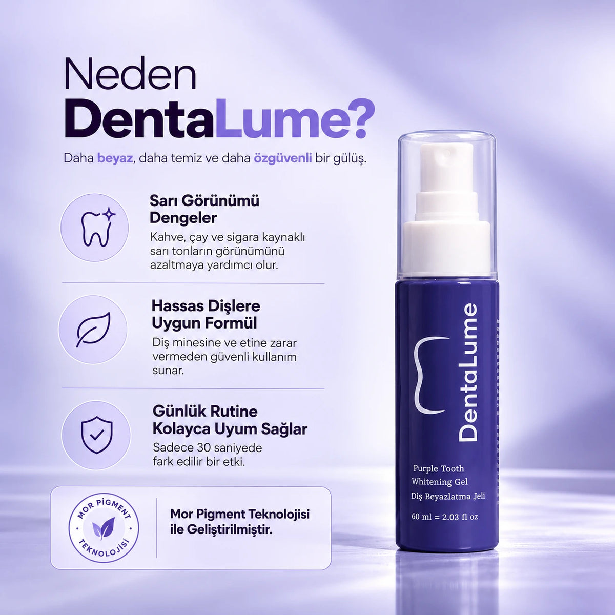 DentaLume Pure Smile-Anında Daha Beyaz Dişler