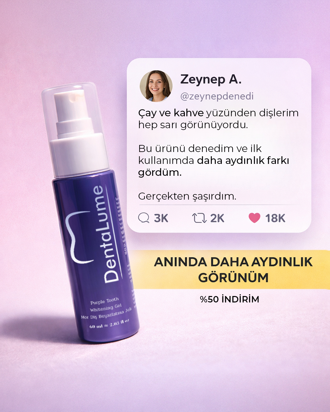DentaLume Pure Smile-Anında Daha Beyaz Dişler