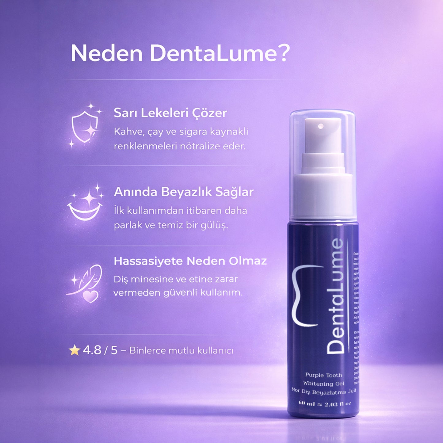 DentaLume Pure Smile-Anında Daha Beyaz Dişler