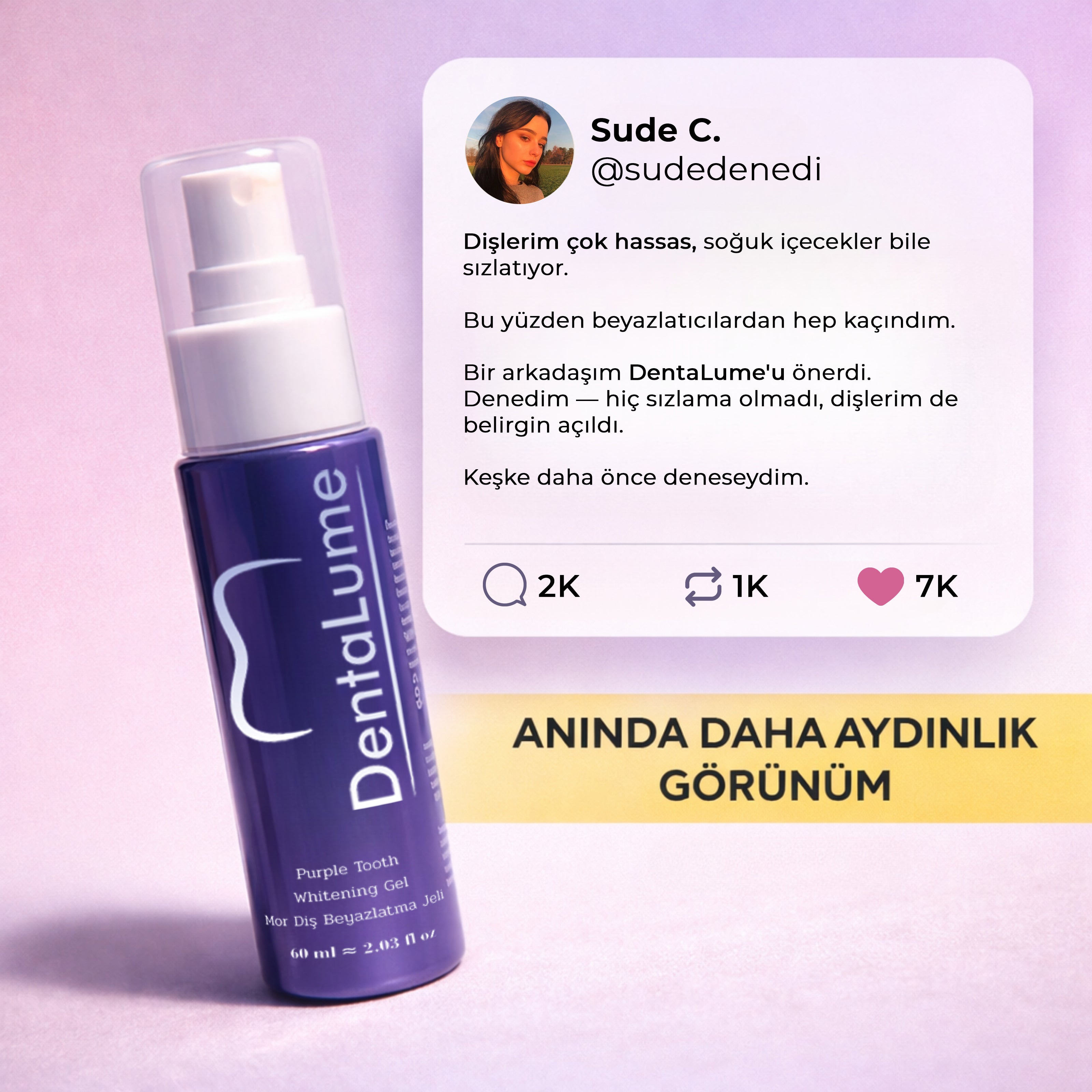 DentaLume Pure Smile-Anında Daha Beyaz Dişler