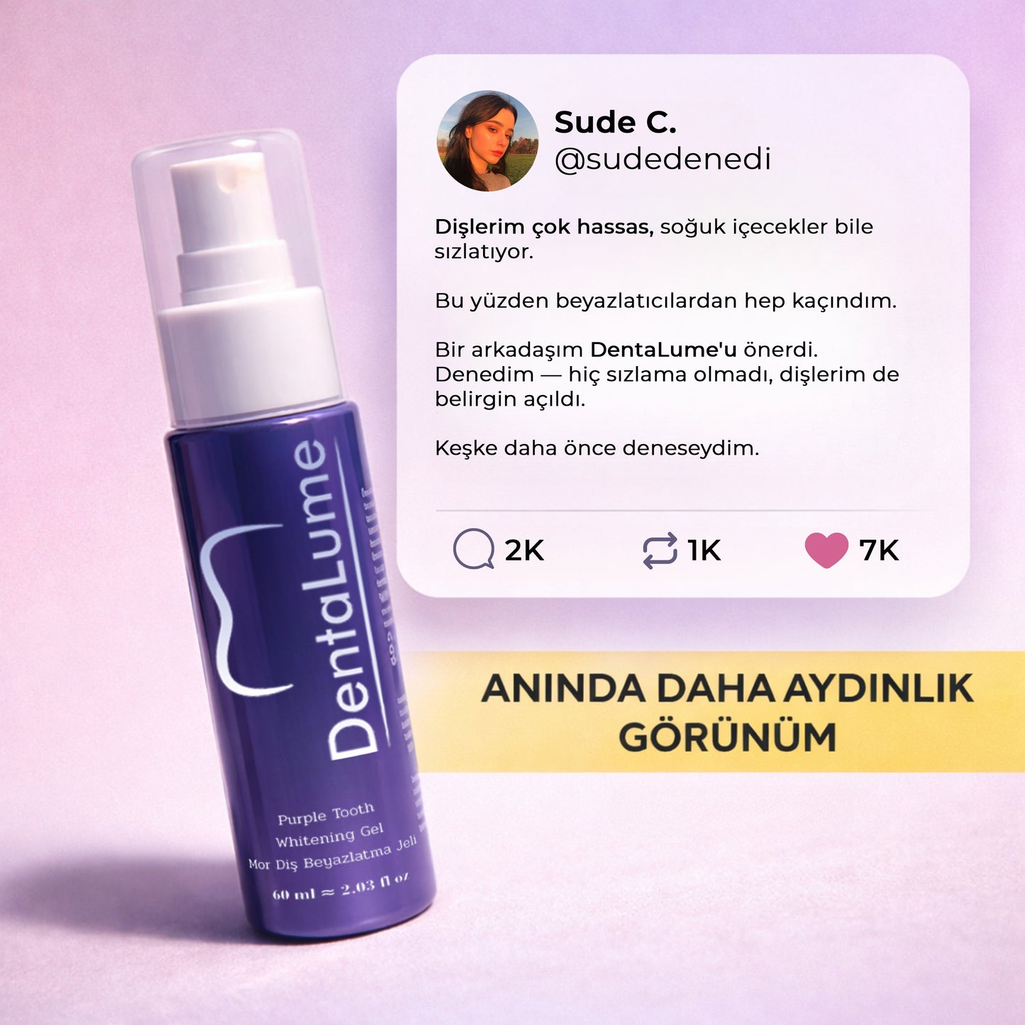 DentaLume Pure Smile-Anında Daha Beyaz Dişler